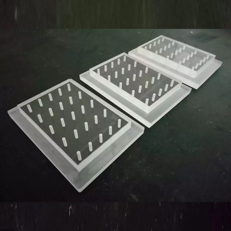 Изготовленные на заказ небольшие отверстия CNC обработка кварцевого стекла с лазерной дрелью Holess