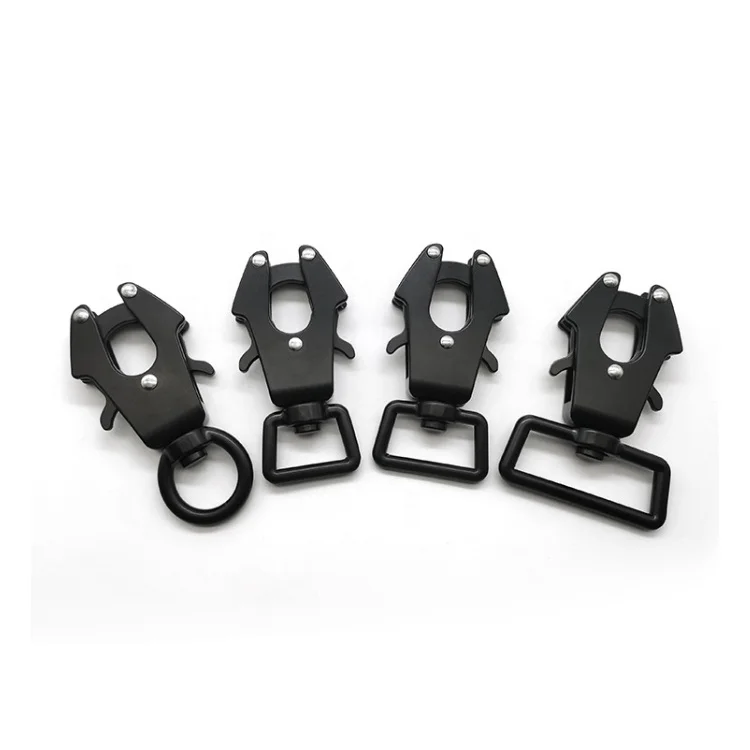 metal zinc alloy steel Frog swivel carabiner dog pet carabiner hook