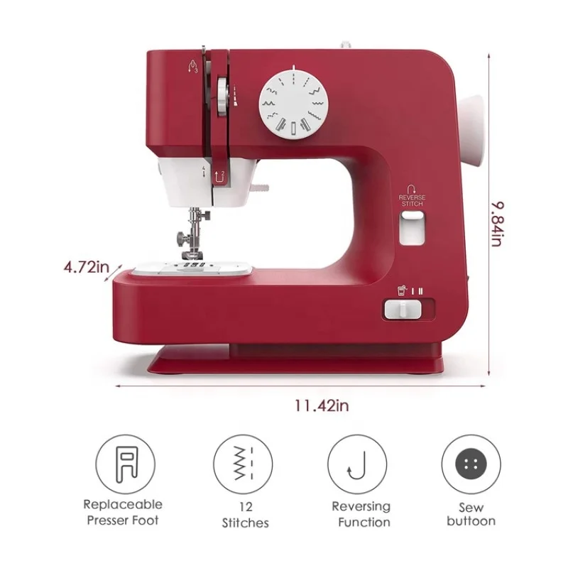 Stitching Machine  Professional Chain Stitch Dressmaker Domestic Sewing Machine