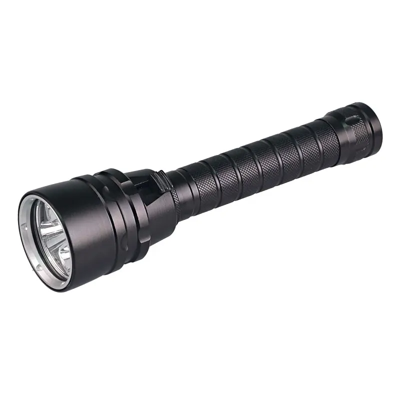 3000K Yellow Light Diving Flashlight 3 LED Professional Diving Light Highest Waterproof Rate IP68 Torch Underwater 50-80m
