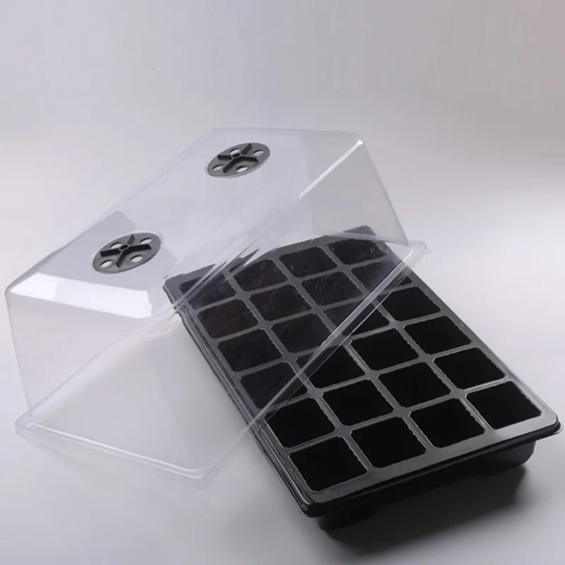 Garden Plant black ps succulent tray vegetables nursery trays 24 Cell Germination Starter Seedling nursery plastic trays