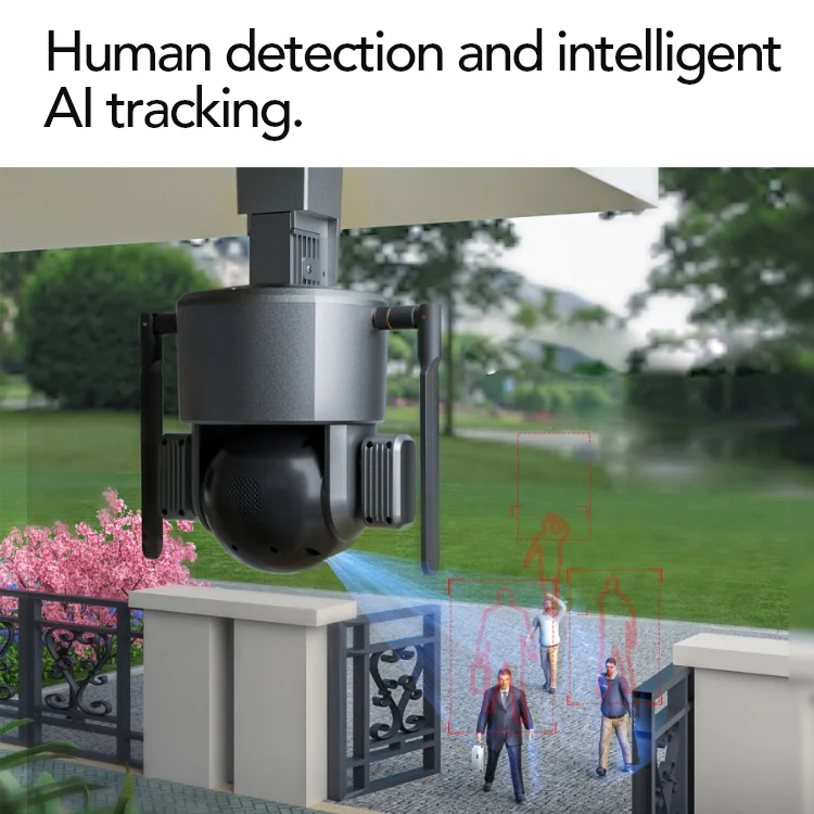 High Quality Long Range Solar Power Panel Security 4G HD CCTV Camera Connected To Mobile Phone Solar Camera