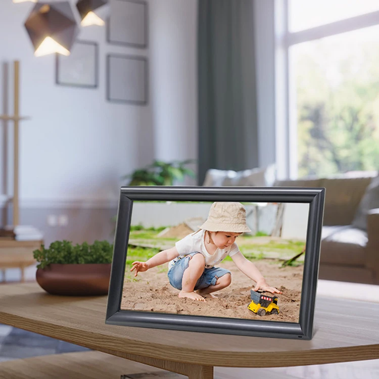 Frameo APP 15.6 Inch wifi digital photo frame manufacturers 100% new Panel without any dot Share Video and Photo from Anywhere