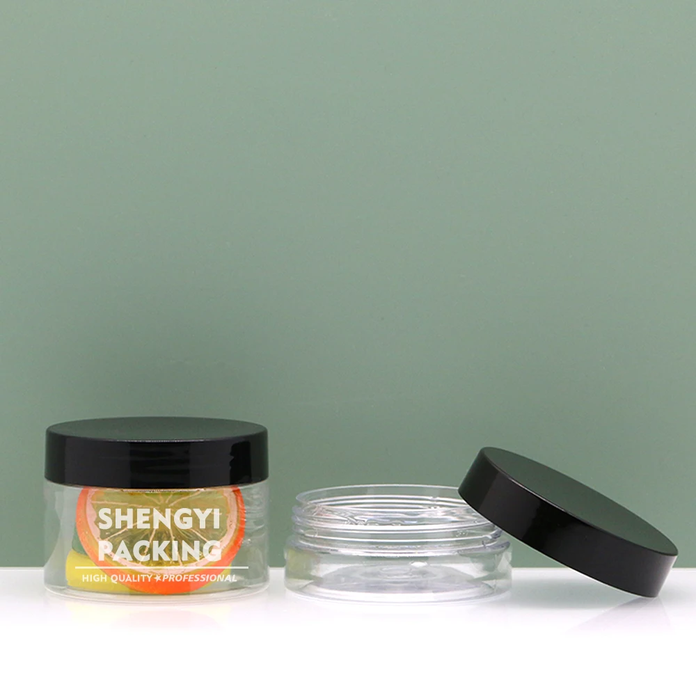 100 250 300 350 500 600 800 1000 ml PET PCR PLA RPET plastic cookies jar plastic jars for food packaging plastic candy jar