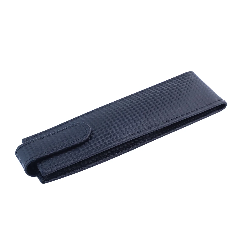 Hot Selling High Quality Carbon Fiber Pencil Case Fashion Personalized Custom Pen Pouch Packing Box with Button