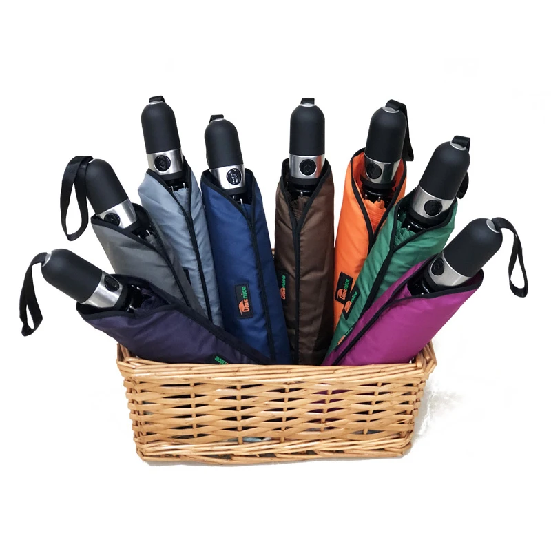 Wholesale Business Fully Auto Mechanism 3 Folding Automatic Umbrella