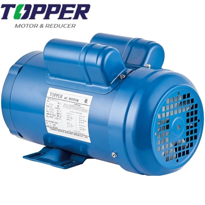 NEMA single phase  1.5HP 56C 4p induction motor  Two capacitors  for indoor use