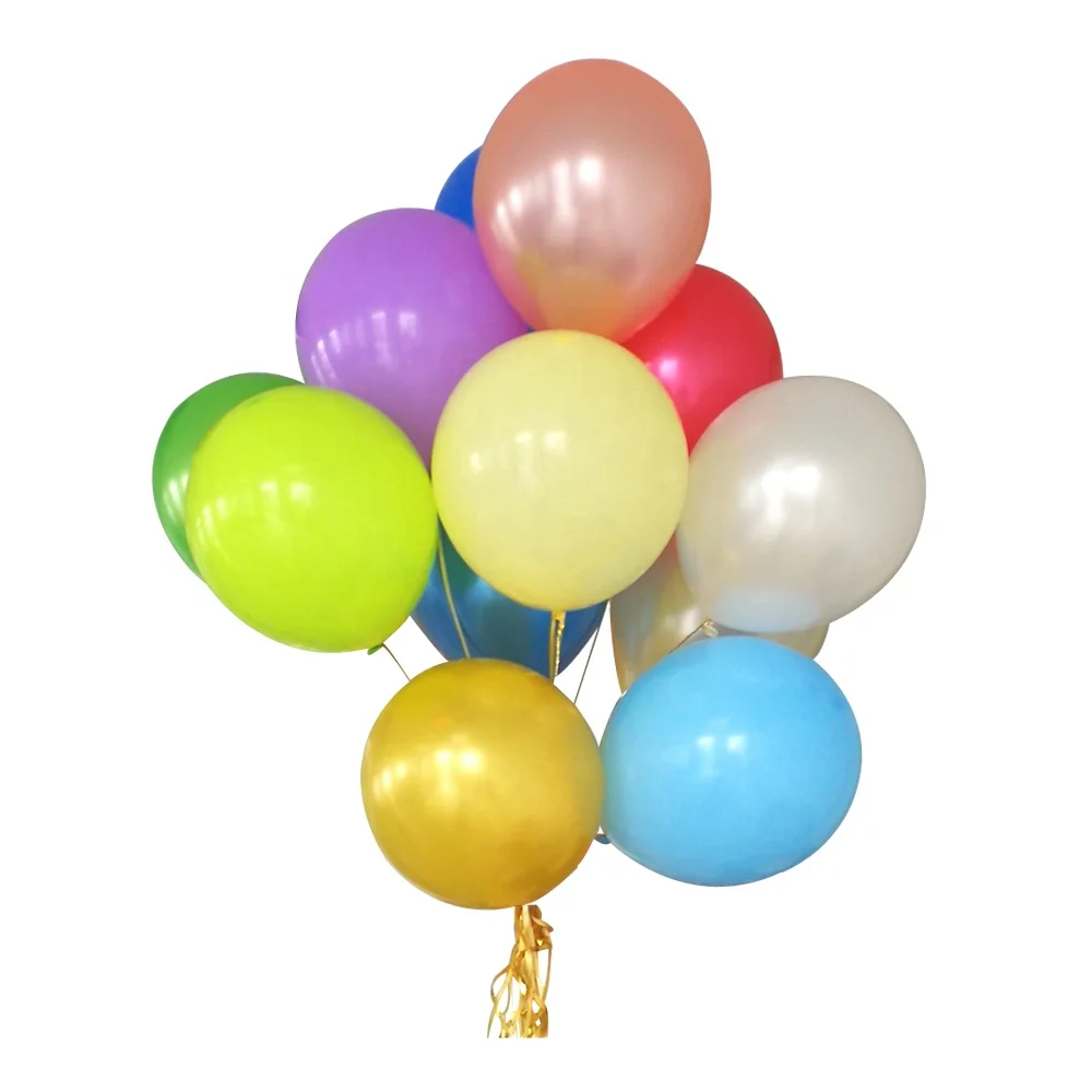 High Quality 12 inch Outdoor Decoration Party Supplies Ballon Natural Latex Rubber Inflatable Helium Balloon Set Manufacturer