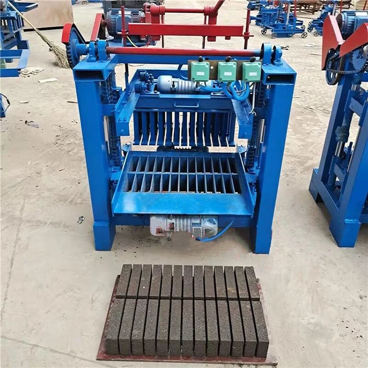 Electrical block making machine with wheels compressed block machine