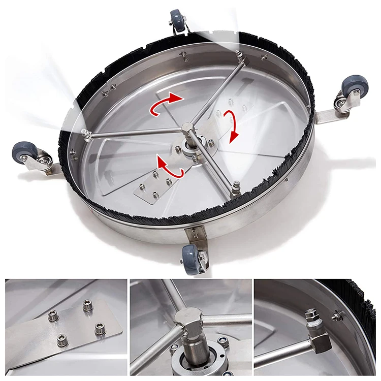 Multi Power 20Inch High Pressure Washer Attachment Surface Cleaner for Concrete Driveway And