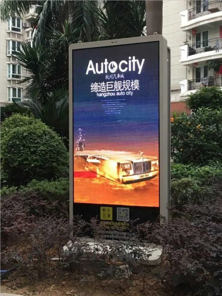 Ph4 60 inch Outdoor Full Color Led Floor Stand Digital Signage Advertising Player Pantalla led Publicidad