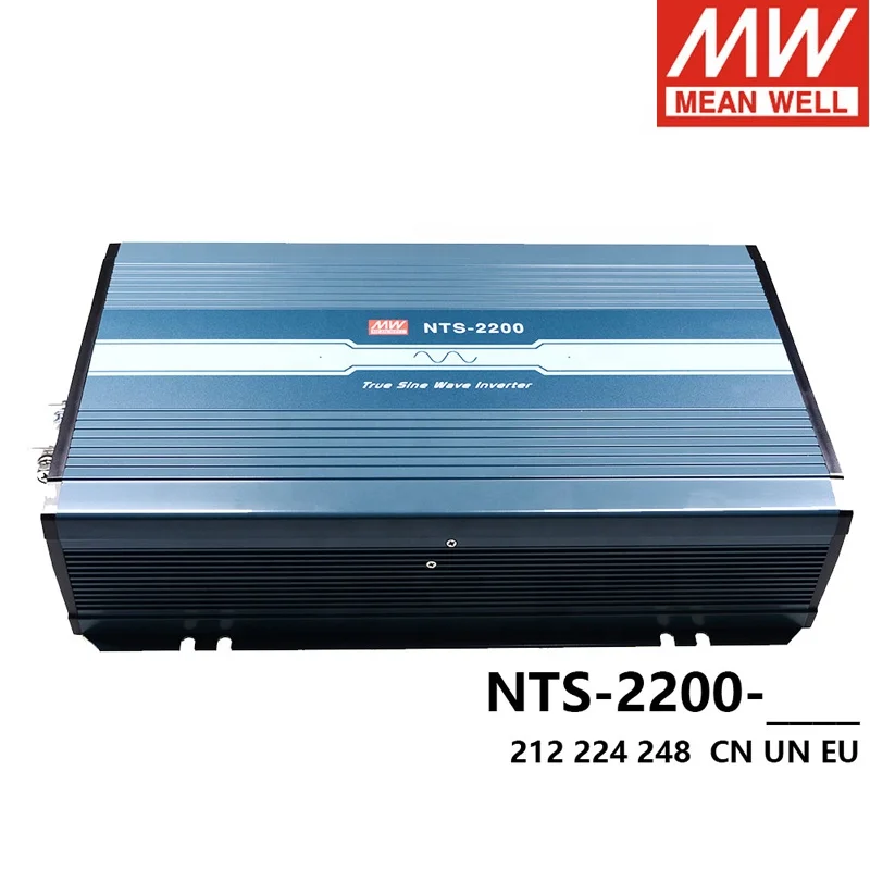 Новый оригинальный MeanWell новые продукты NTS-2200-212 ЕС CN ООН 2200W 12Vdc для 230Vac Высокая надежность истинный синус волна DC-AC инвертирующий усилитель мощности