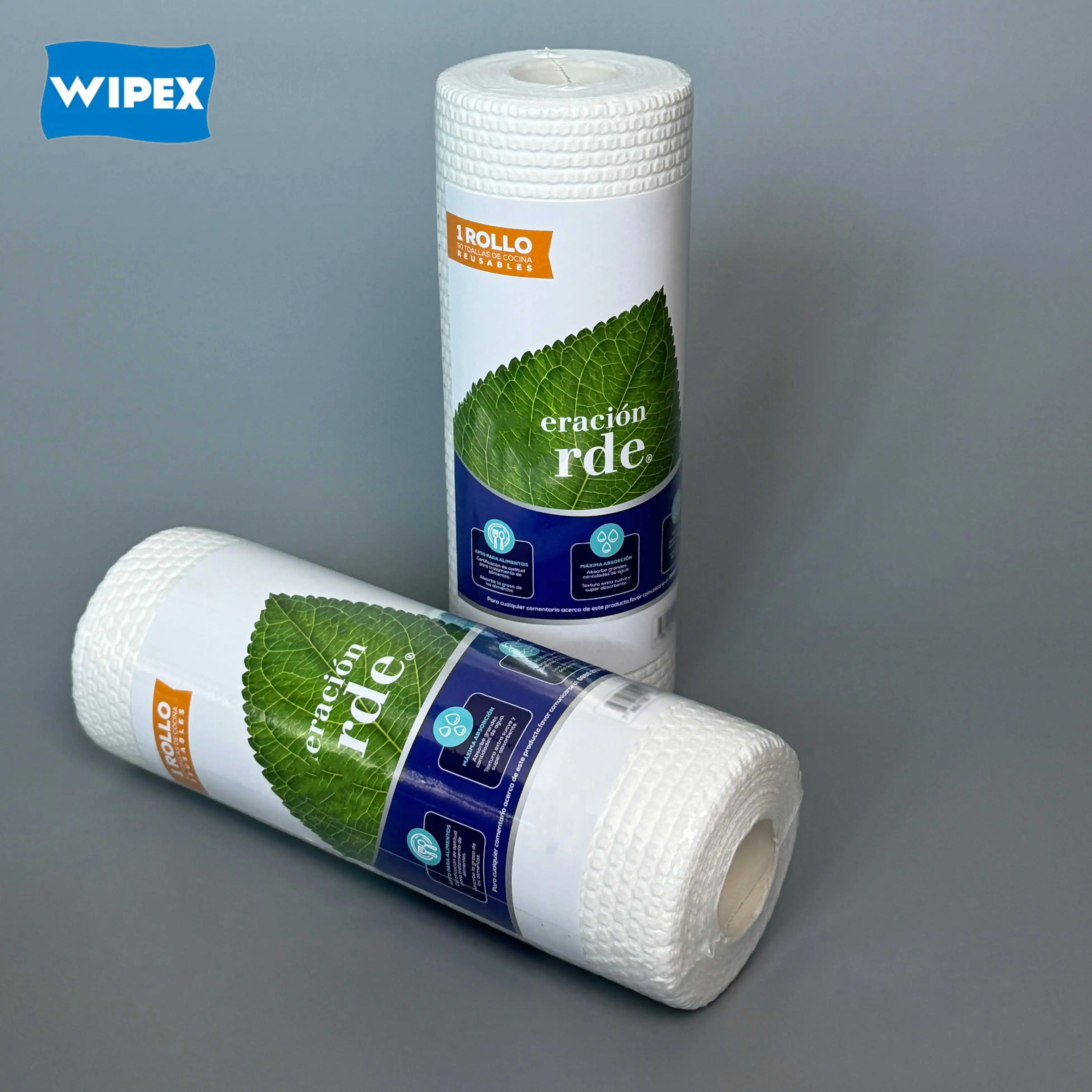 South America Market Nonwoven Kitchen Wipes Roll Disposable Dish Cloth Reusable Towel Wipes Roll