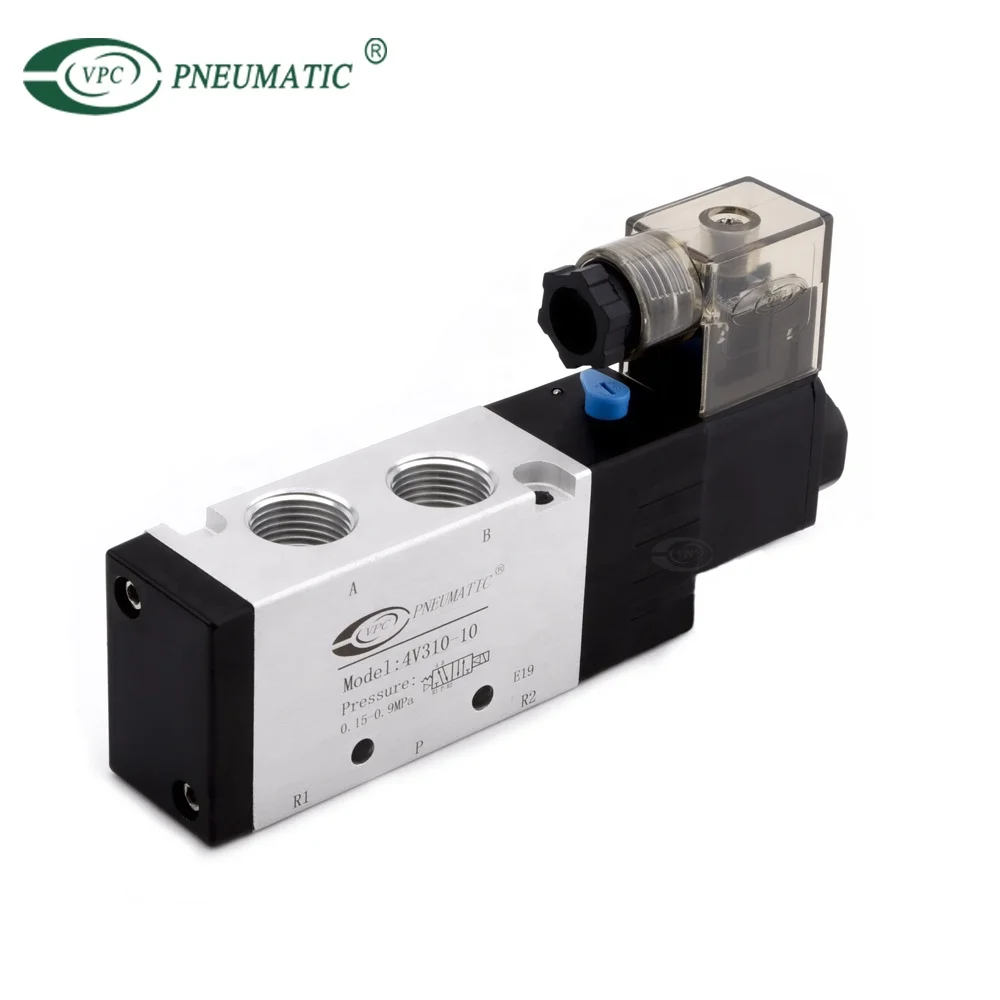 Airtac 4V210-08 Aluminum Internal guide Single coil 5/2 way Pneumatic solenoid valve