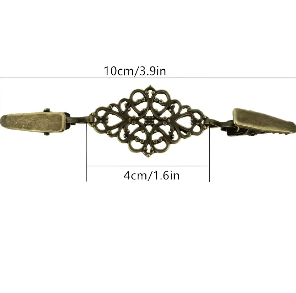 Cardigan Sweater Collar Clips Antiqued Shawl Clip,Stylish Clothes Clip Brooch Clothing Decoration