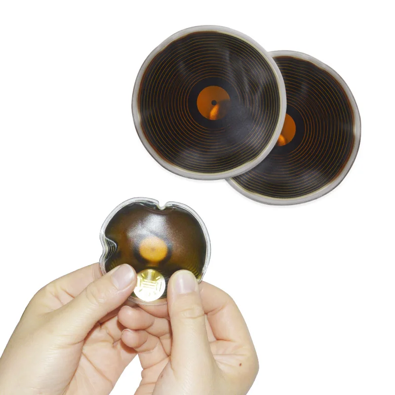 Transparent PVC Produced Portable Reusable Customized Circular Heat Pack Metal Heat Pack Instant Hand Heater