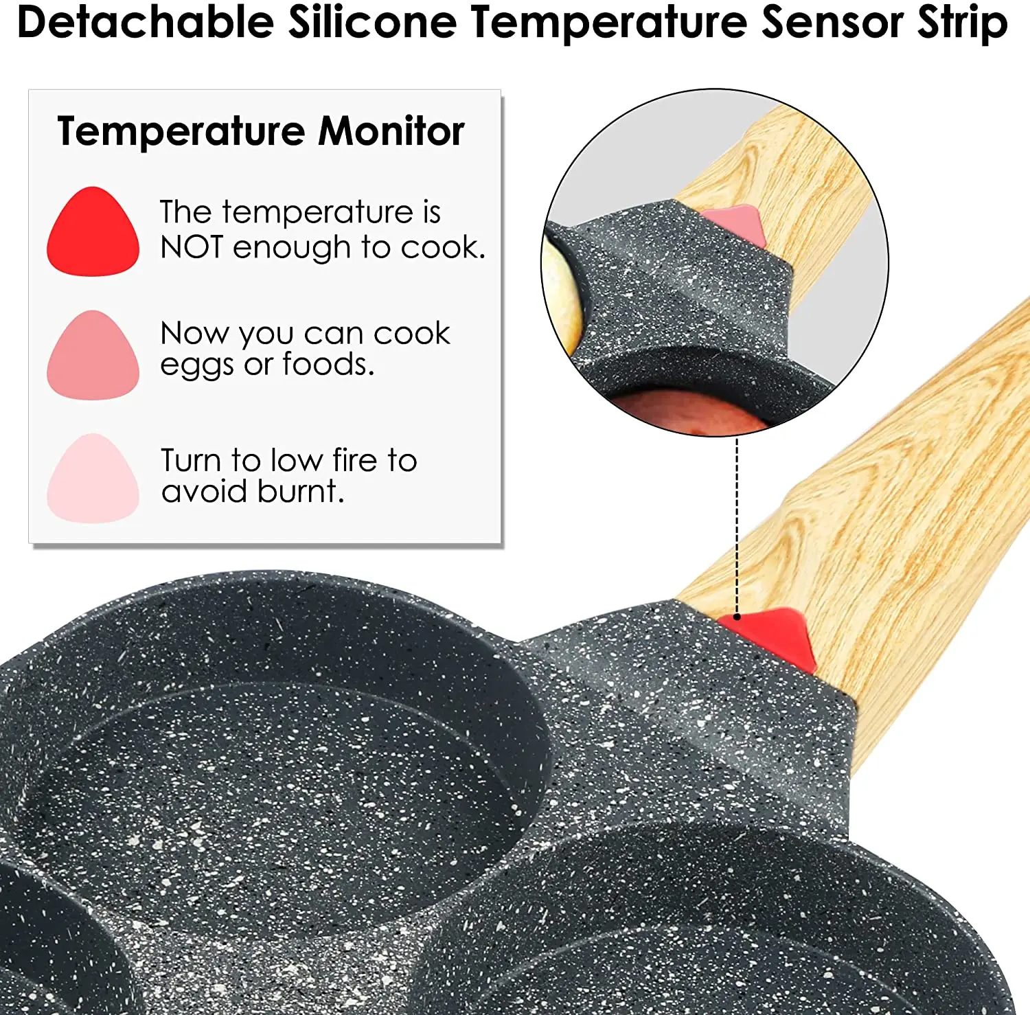 hot selling square frying egg pan 4 hole square egg pan