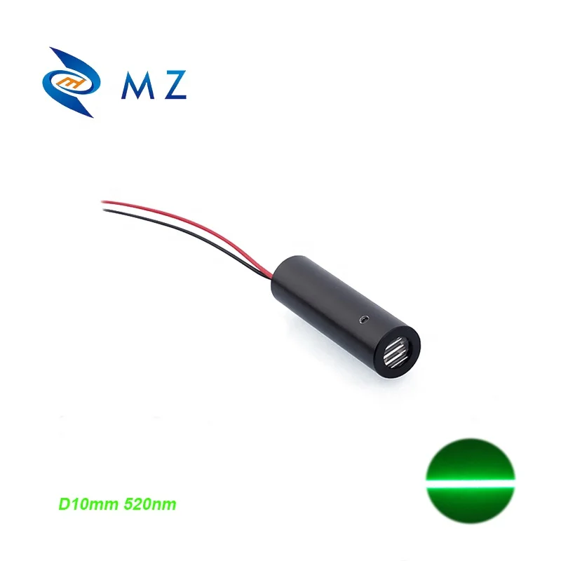 Компактный лазерный модуль D10mm 520nm 10mw с низкой температурой