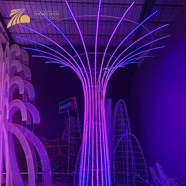 High Quality Custom Made Giant 3D Motif Decoration Project LED Christmas Lighting