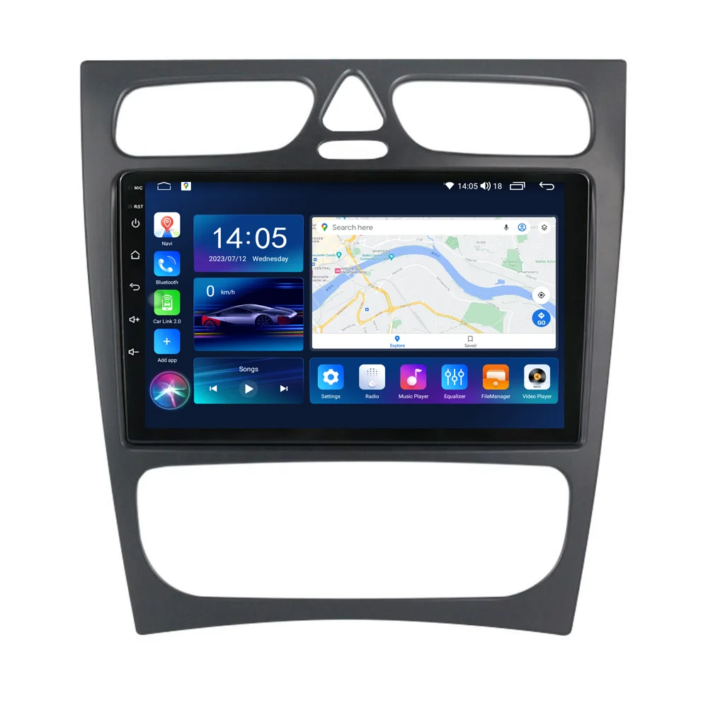 9 дюймов Автомобильный Android для Mercedes Benz E класса W211 автомобильный радио видеоплеер MP5 Wi-Fi GPS навигация полный сенсорный экран IPS