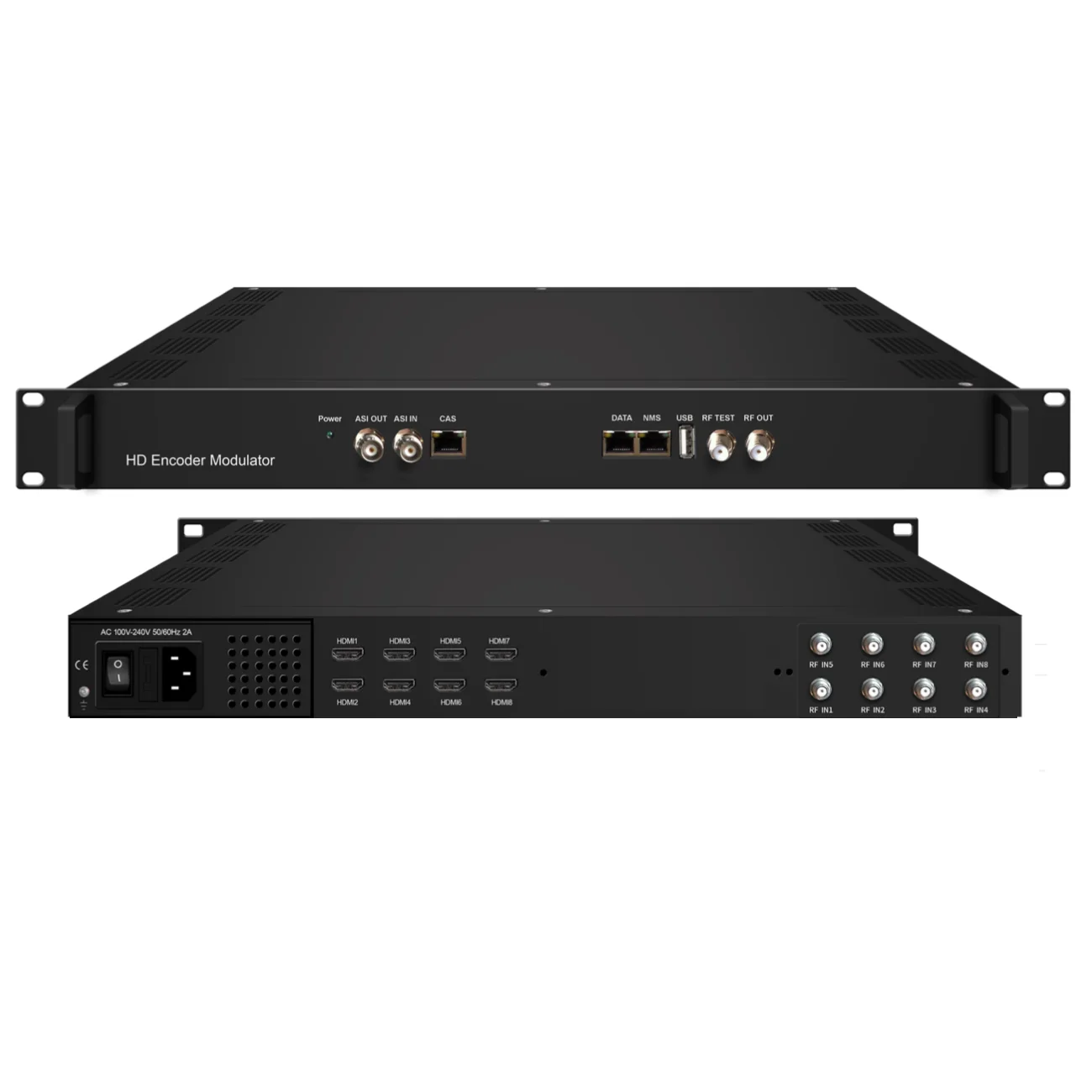 Yantai yatai 3536S 24 channel 8/16/24 HD inputs, 1 ASI input, 1 USB payer input and 128 IP inputs via the GE encoder Modulator