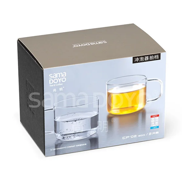 Wholesale Transparent Coffee Cup Single Layer Tea Water Cups High Borosilicate Small Clear Glass Clear Tea Cup with Handle