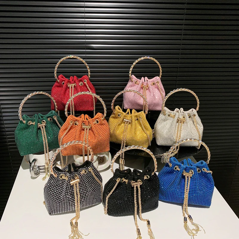 New Arrivals Trend Summer Diamond Crystal Tassels Evening Purses Luxury Bags Women Handbags Ladies Shoulder Bags for Women