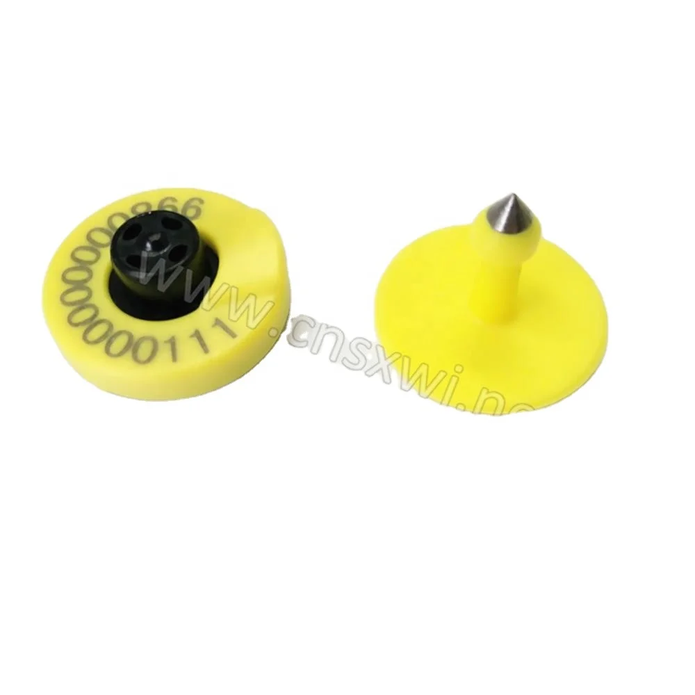 Cattle UHF RFID Ear Tags Tamperpro of EID ( Electronic Identification ) Button Tag