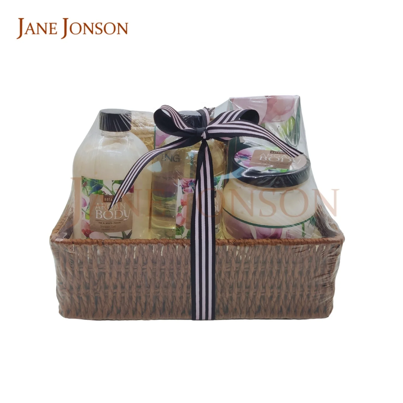 Spa Basket Wooden Bath Shower Pamper For Woman Gift Set Box For Mother Day