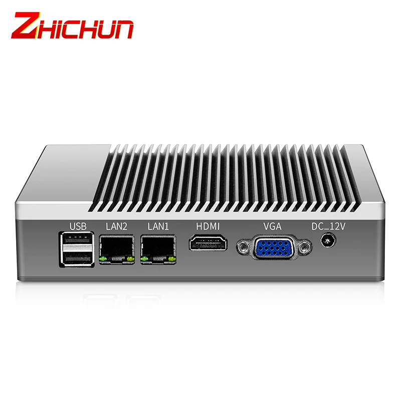 J1900 Dual LAN Mini PC Fanless Industrial Computer