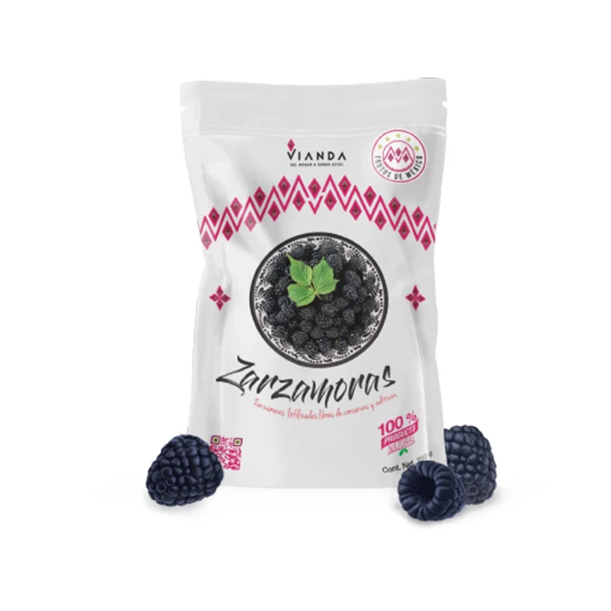 Freeze Dried Mexico Processing Fresh Pieces Products Low Moq Frozen Wholesale Jack Dried Blackberry Fruit