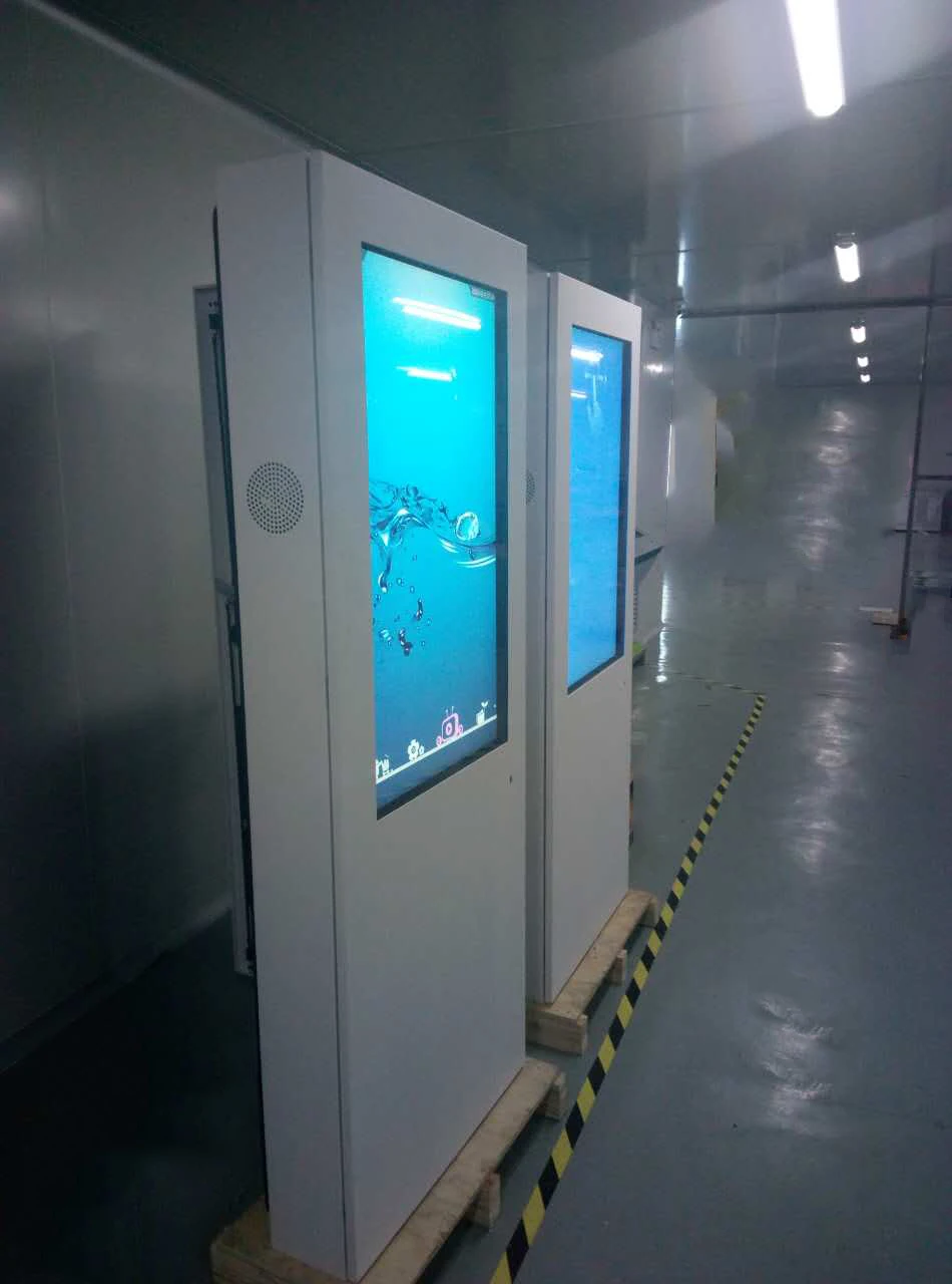 waterproof 43 outdoor 2500nit lcd kiosk full color advertising digital touch totem signage wifi display screen price for sale