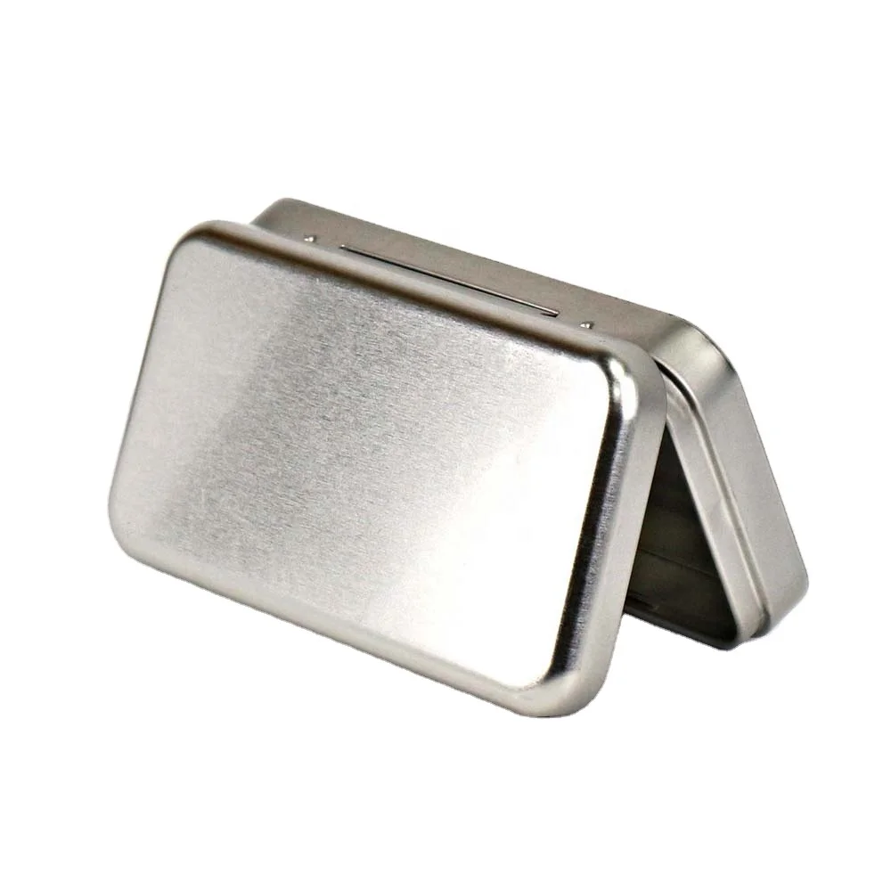 Tinspkg Pre Rolls Gift Pen Rectangle Metal Tin Box With Hinge Can