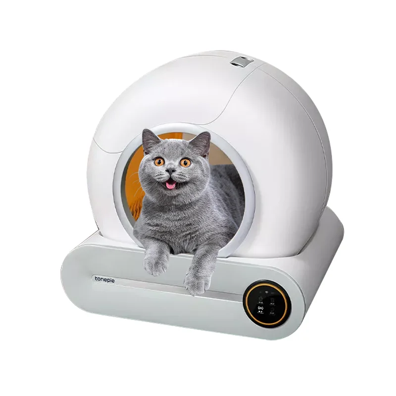 customize large fosuhouse electric self quick cleaning enclosed smart cat litter box auto automatic cat litter box for cats