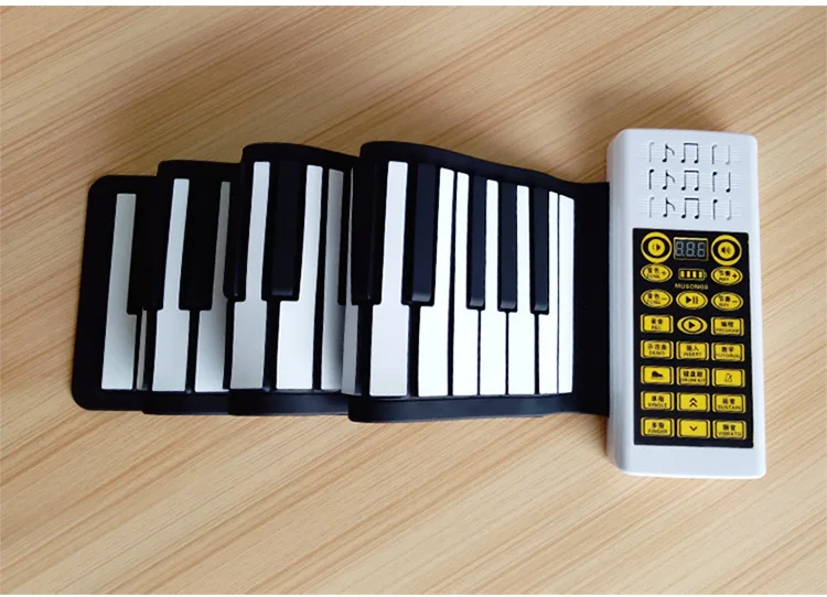 Flexible Professional Electric Digital Hand Piano Roll Up Electronic Piano With 88 keys