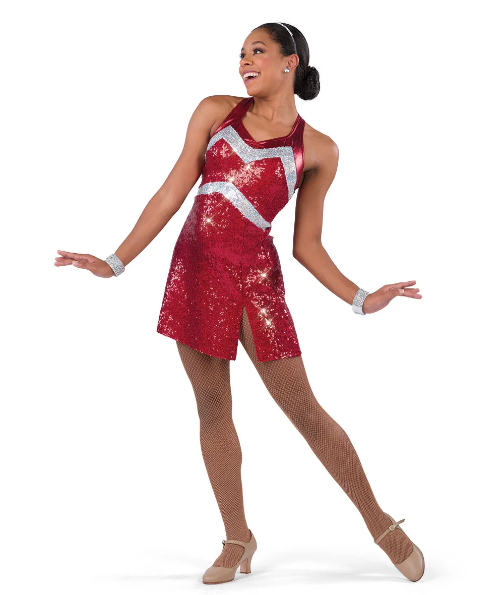 New Girls jazz dance costume sequin dance dress for girls sequin dance costume