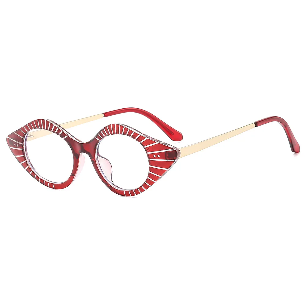 STORY Lip Shape Clear Glasses Blue-light Blocking Glasses Spring Hinge Blue Rays Block Computer Glasses For Eye Protection