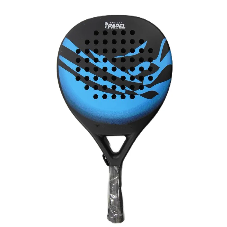 round shape custom logo carbon fiber EVA core paddle/padel tennis racket