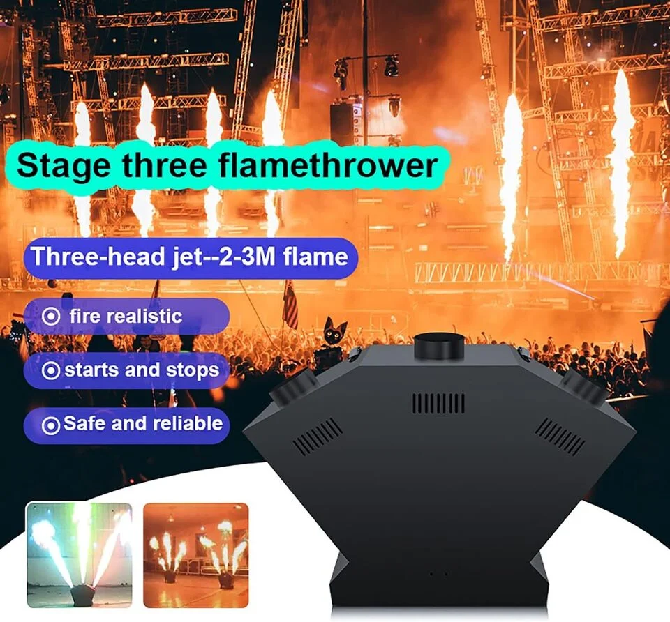 300w Dmx Fire Spray Effect Flame Thrower Dj Stage Projector Machine For Event Stage Effect