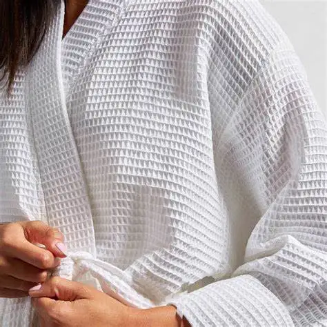 100% хлопковое кимоно для мужчин и женщин с вышивкой вафель белый отель банный Халат