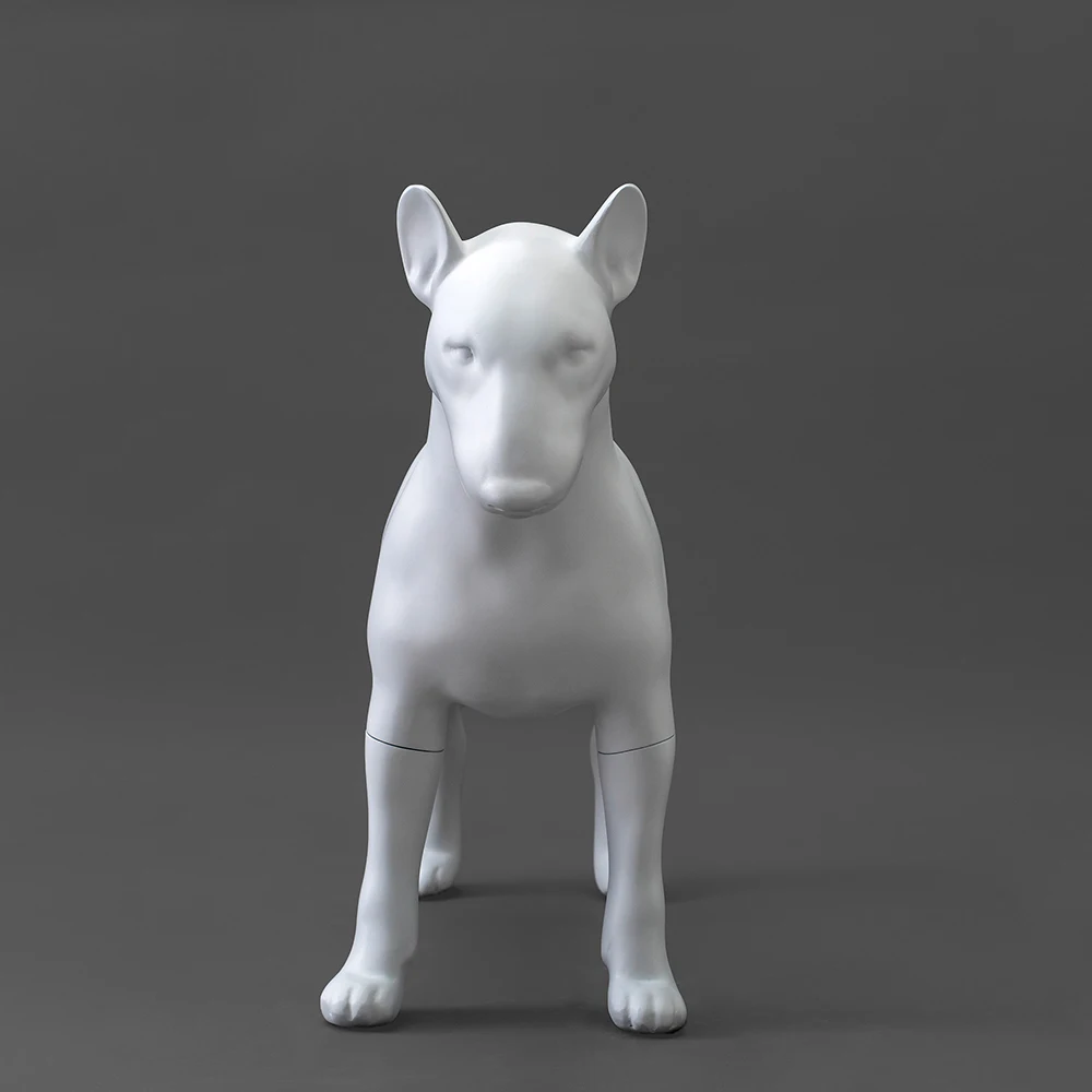  Манекен для собак AFELLOW Bullterrier из стекловолокна белый