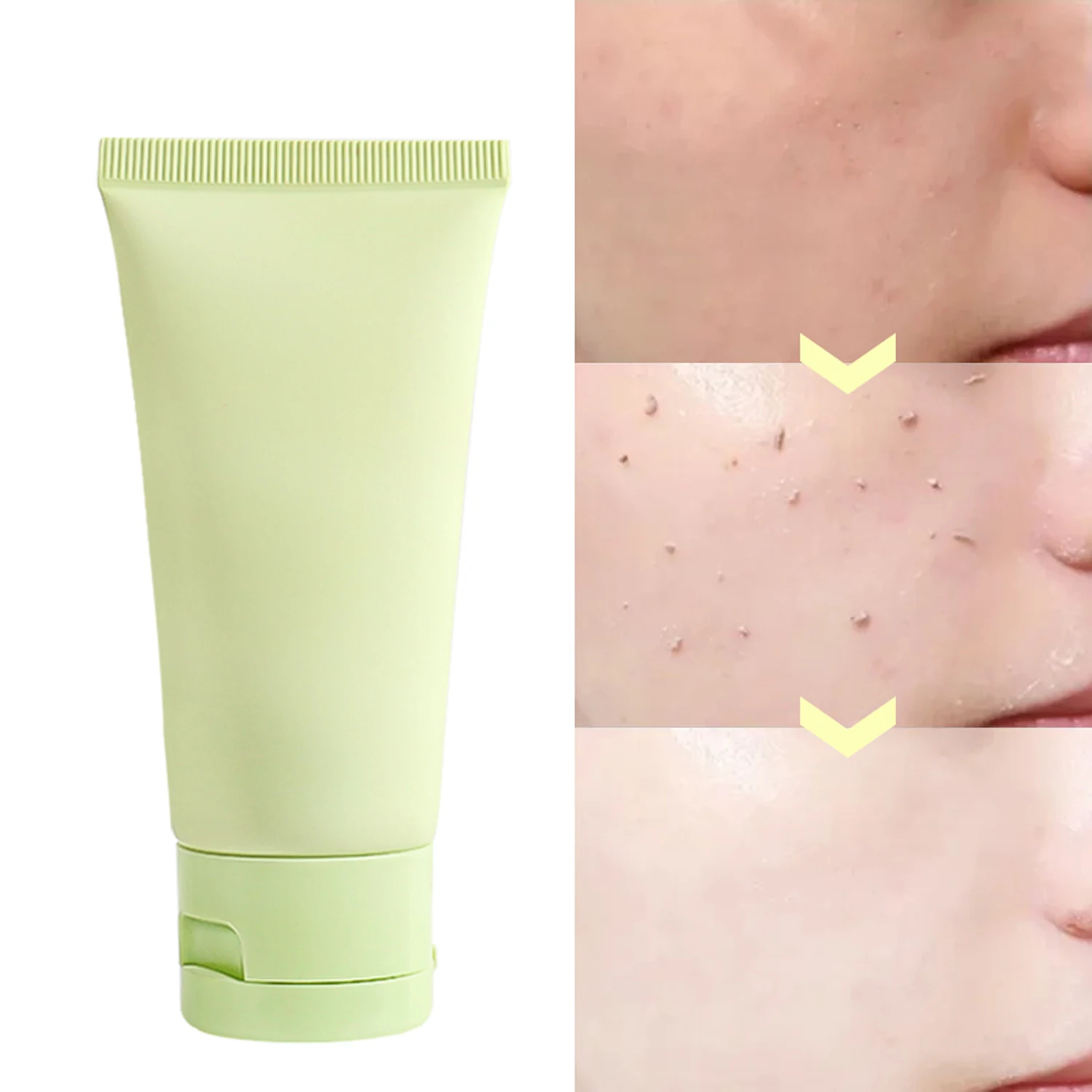 Customized Logo Acid Pore Blackhead Remove Whitening Facial Cleanser Skin Scrub Exfoliating Peeling Gel Skincare Face Wash Scrub
