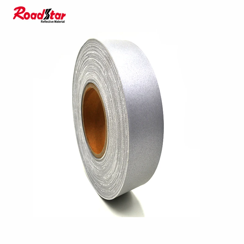 Silver 100% Aramid Flame Retardant Reflective Tape Fr Fabric Flame Retardant Fr Reflective Tape For Firefighter Clothes