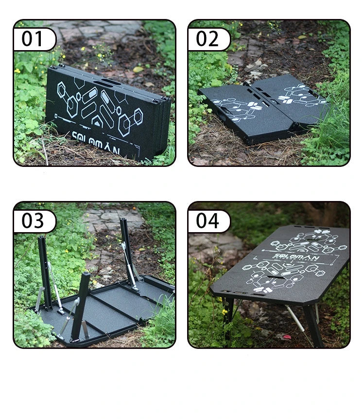 Hot Sell Outdoor Furniture Foldable Camping Table Aluminium Alloy Aluminum Ningbo Modern Panel Fold up Outdoor Furniture 5kg