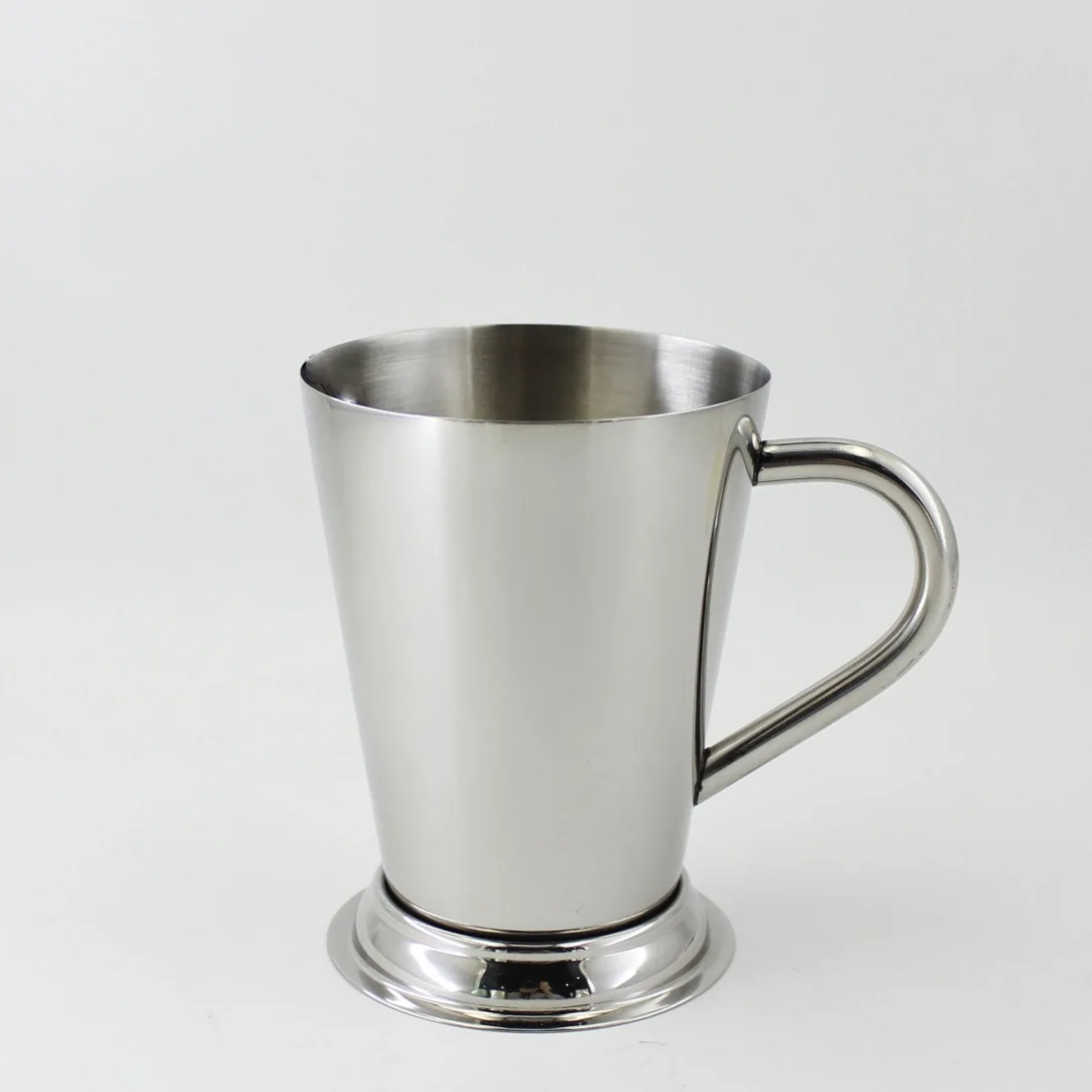 350ml Metal Cocktail Beer Drinking Glass Stainless Steel Classic Beaded Trim Border Moscow Mule Mint Julep Cup