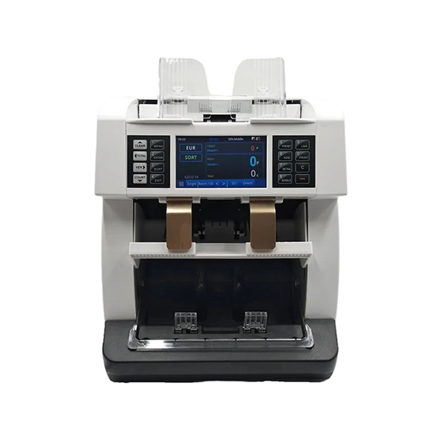 Новый продукт, автоматическое определение разных валют, сенсорный TFT-дисплей 4,2 дюйма, низкий уровень шума, сортировка монет, вставка