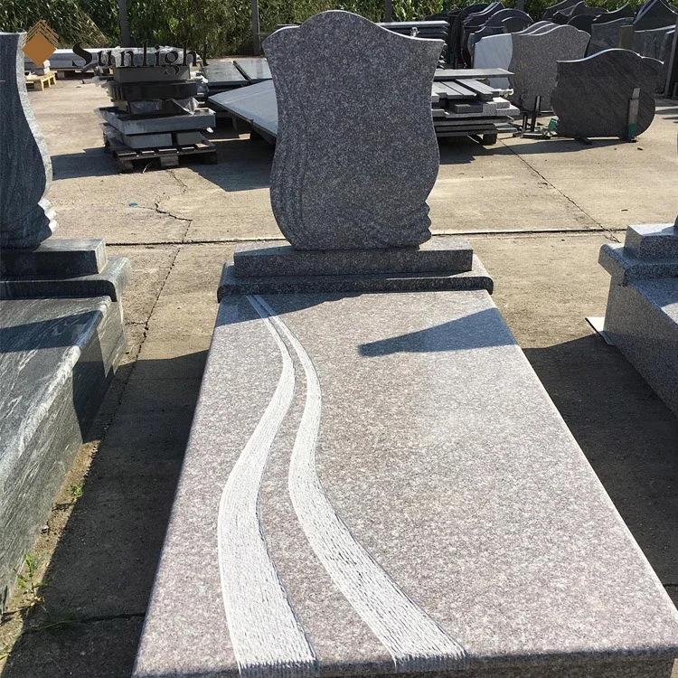 Cheap G664 purple Pink granite tombstone Price ,G664 granite flower vases for tombstone,monument tombstone design