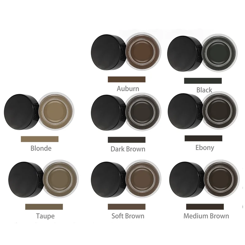 10 colors Waterproof eyebrow gel Beauty marble design  with good quality private label eyebrow