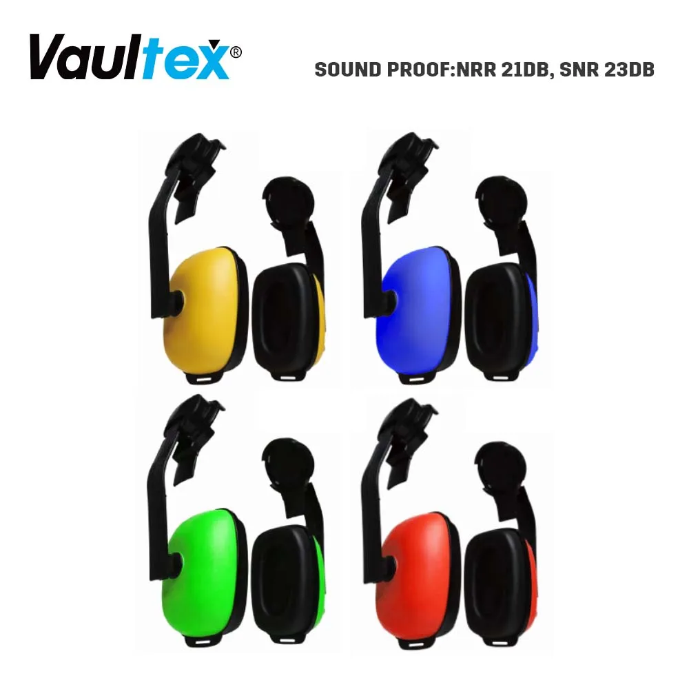 Vaultex Professional NRR 21dB SNR 23dB Safety Ear Muff Helmet Earmuffs Safety Earmuffs For Hearing Protection