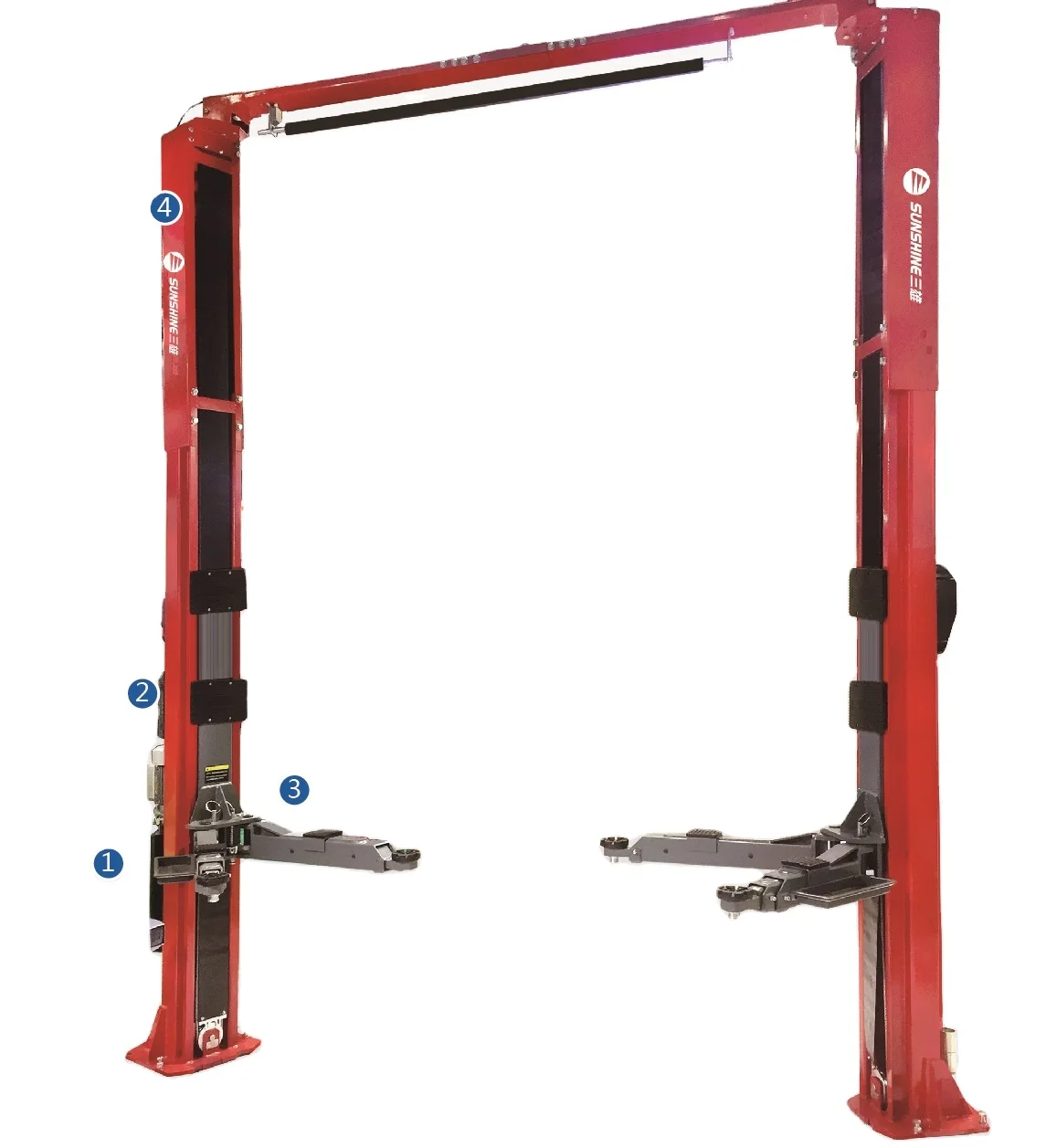 GB-TP-4.5KA Two-Post Car Lift Floor Plate Lift